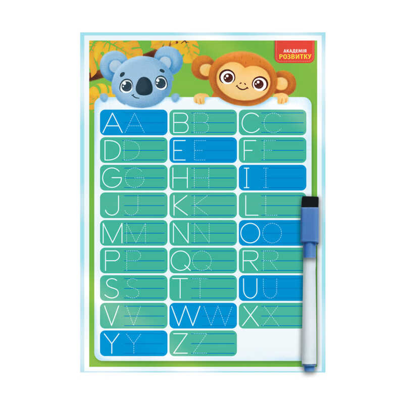 гр Дошка-тренажер "English" укр. - VT5010-28 (22) "Vladi Toys"