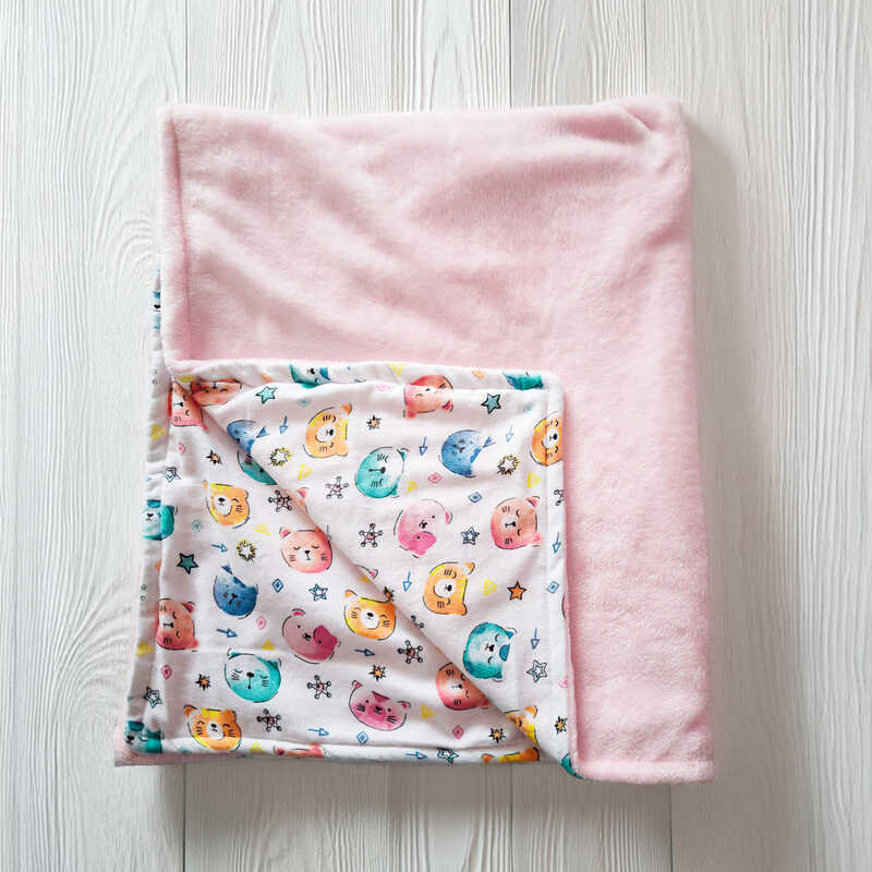 гр Плед для немовлят "Ведмедики" 22378 (1) тканина ФЛАНЕЛЬ premium, ВЕЛСОФТ, розмір 100*80 см, "Bimbo", в пакеті