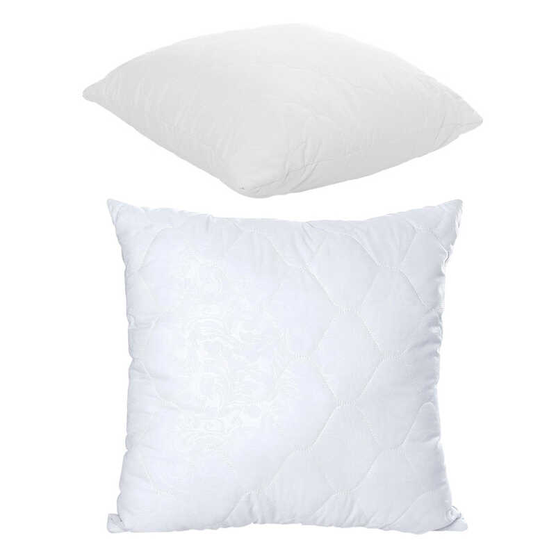 гр Подушка "Сімейна" 3010012 стьоб мікрофібра, силіконізоване волокно, 70*70 см., біла (1) "Homefort"