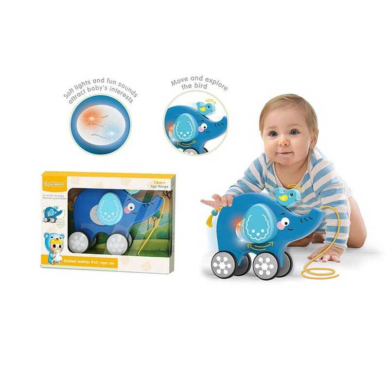 Каталка 63501 (24) “Слоник”, музика, звук, підсвічування, в коробці