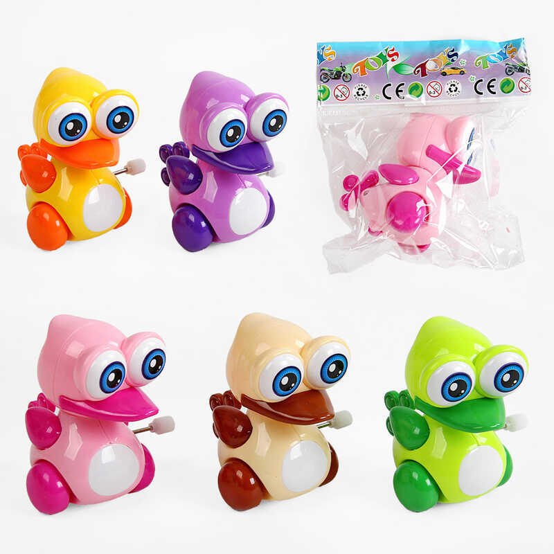 Заводна гра "Качечка" 6630 (600/2) 5 кольорів, заводний механізм, у пакеті, ВИДАЄТЬСЯ ТІЛЬКИ МІКС ВИДІВ