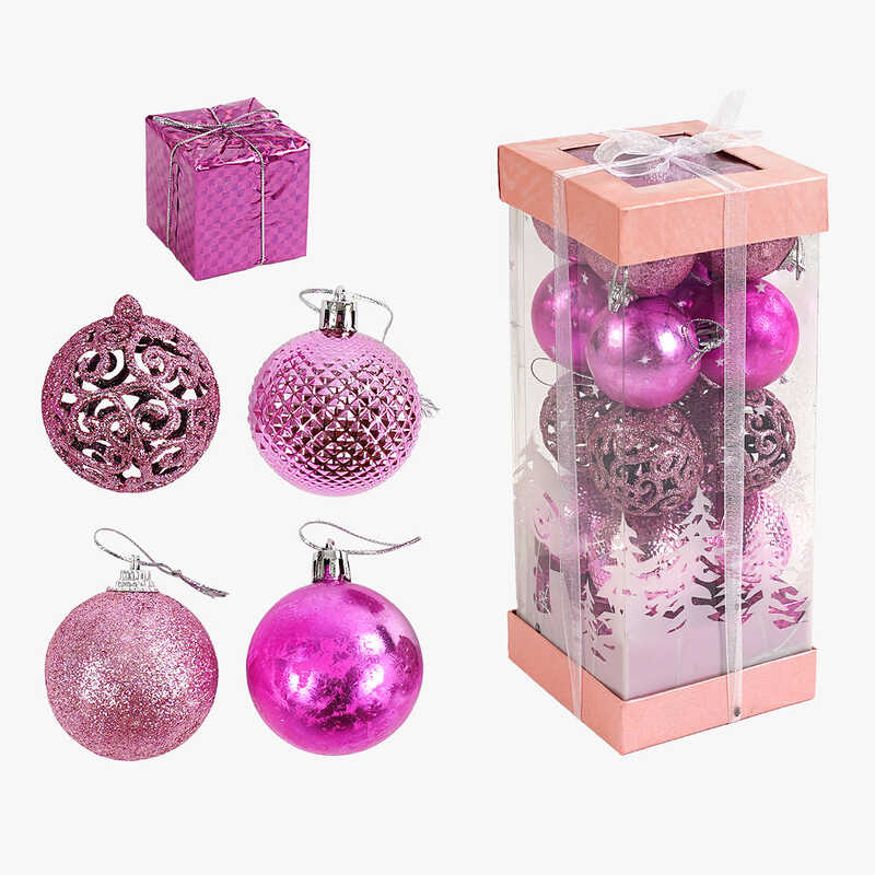 Новорічні прикраси C 67404 (90) 20 штук, кульки, D = 5 см, в коробці