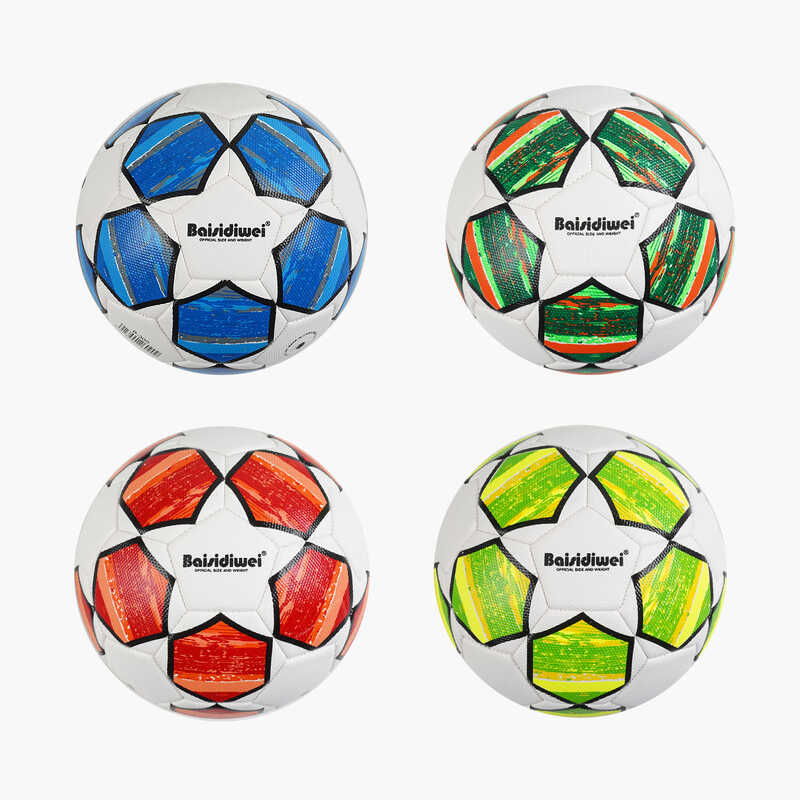 М'яч футбольний C 70436 (60) 4 види, матеріал TPE, вага 340-360 грамів, гумовий балон, розмір №5, ВИДАЄТЬСЯ ТІЛЬКИ МІКС ВИДІВ