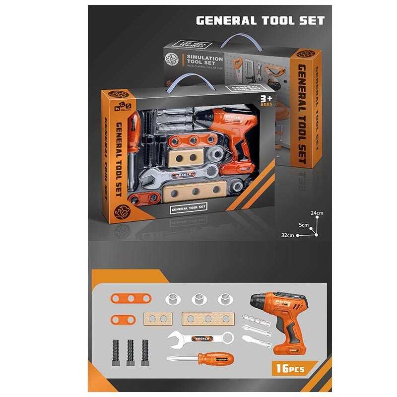 Набір інструментів 778-89 (72/2) 16 елементів, механічний шуруповерт, викрутка, тренувальні бруски, в коробці