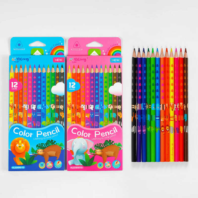 Олівці C 61982 (240) 2 види, 12 кольорів, в коробці