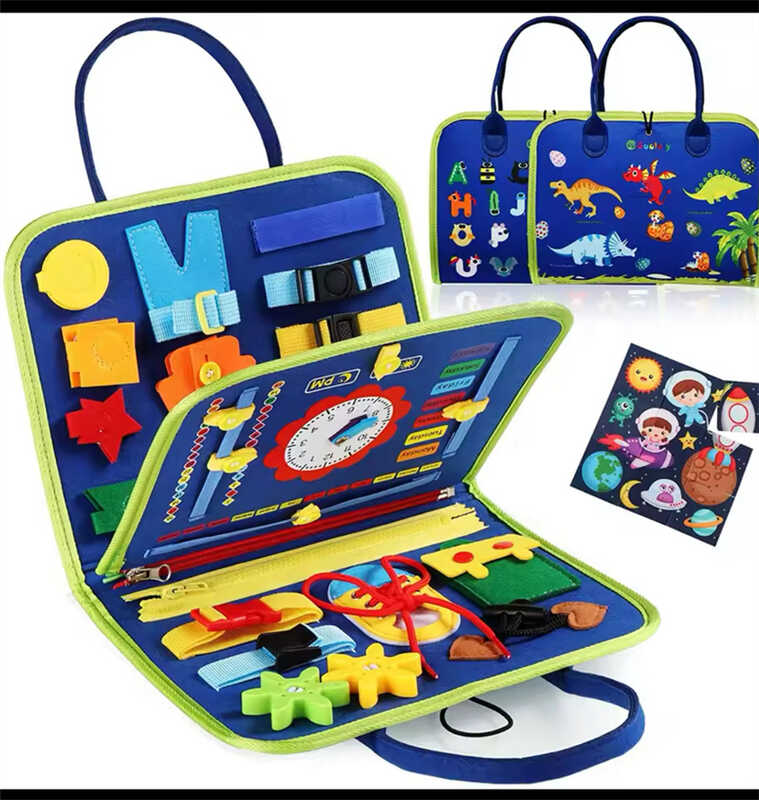 Логічна папка C 70902 (50) фетр, часові позначення, пазли, рухомі шестерні, ремінці, липучки, пряжки, в пакеті