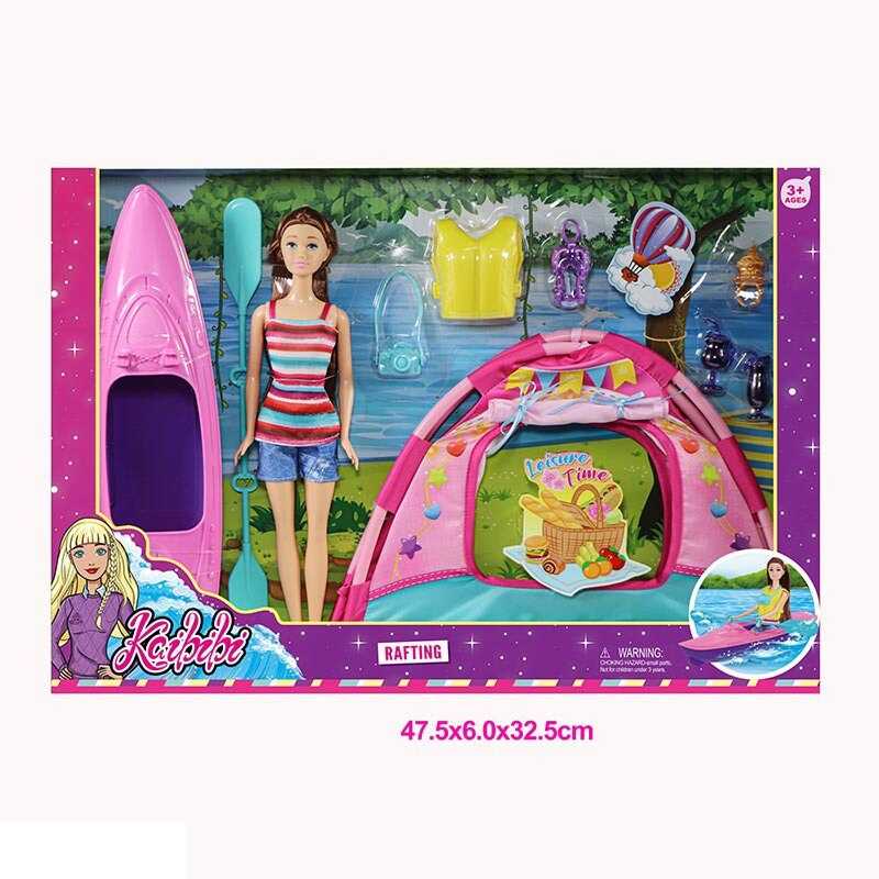 Лялька WG 231 (24/2) намет, каное, аксесуари, висота ляльки 30 см, в коробці