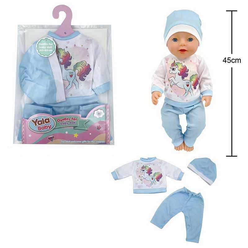 Одяг для пупса BLC 242 L (120) костюм, шапочка, для ляльок зростом 40-45 см, у пакеті