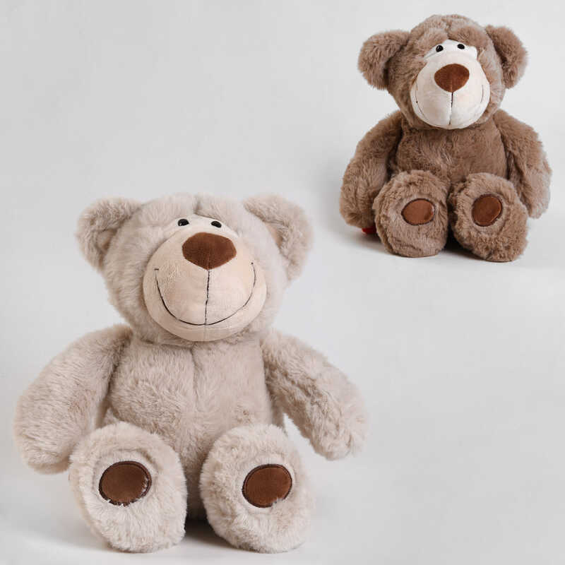 М'яка іграшка K 18090 (100) "Ведмідь з сердечком", 2 кольори, висота 37см