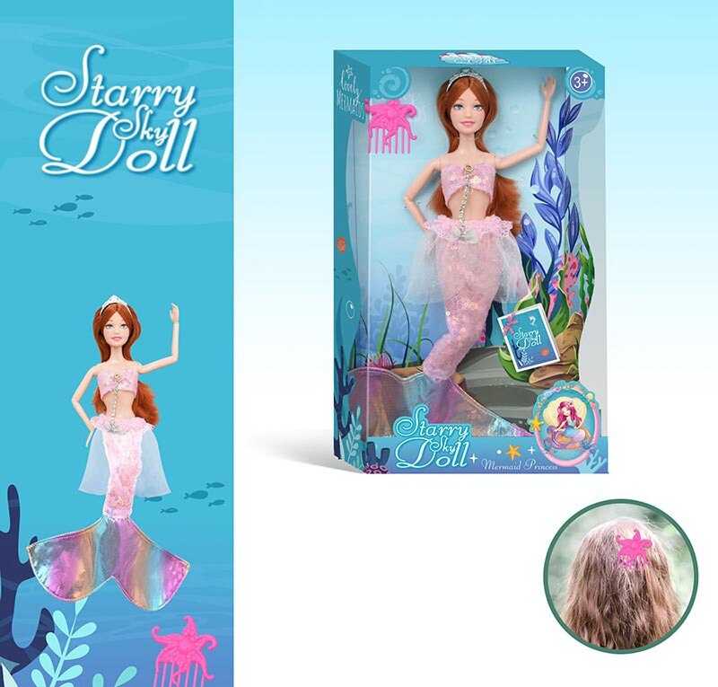 Лялька SK 055 C  (72/2) висота 30 см, взуття, прикраса, гребінець, в коробці