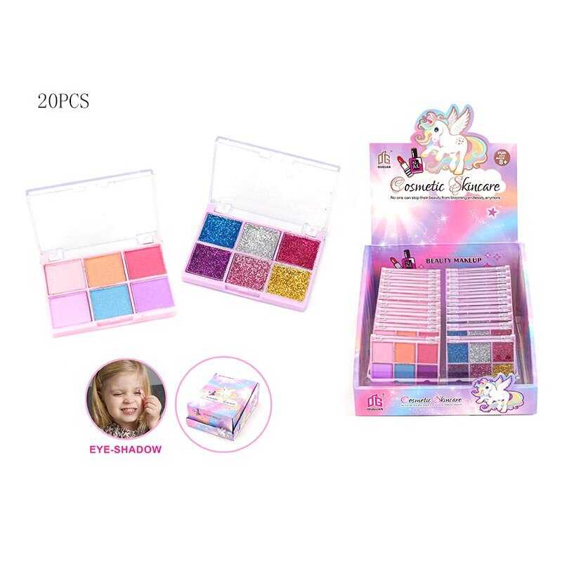 Косметика 2625 G (24/2) ЦІНА ЗА 20 ШТУК В БЛОЦІ, тіні для повік, глітер, в коробці