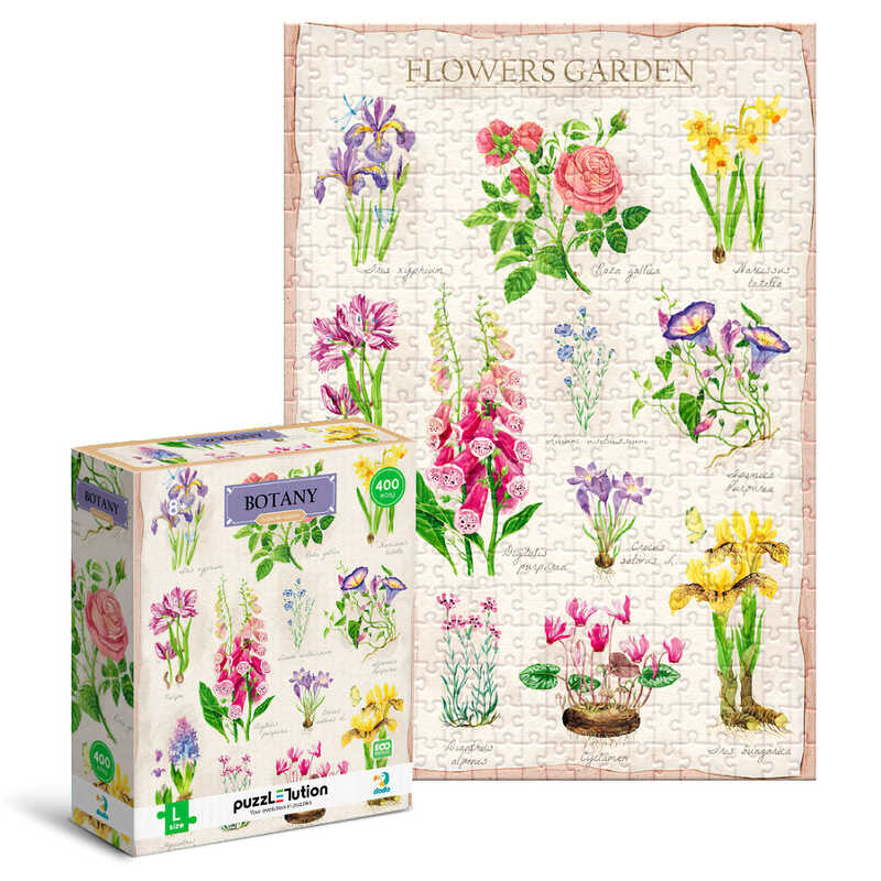 гр Пазл Easy-L "Ботаніка. Квітковий сад" 300614 (24) "DoDo", 400 елементів, в коробці