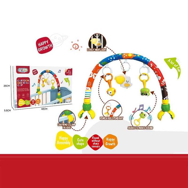 Брязкальце-дуга 368-114 (36) підсвічування, мелодія, брязкальця, фіксатори, в коробці