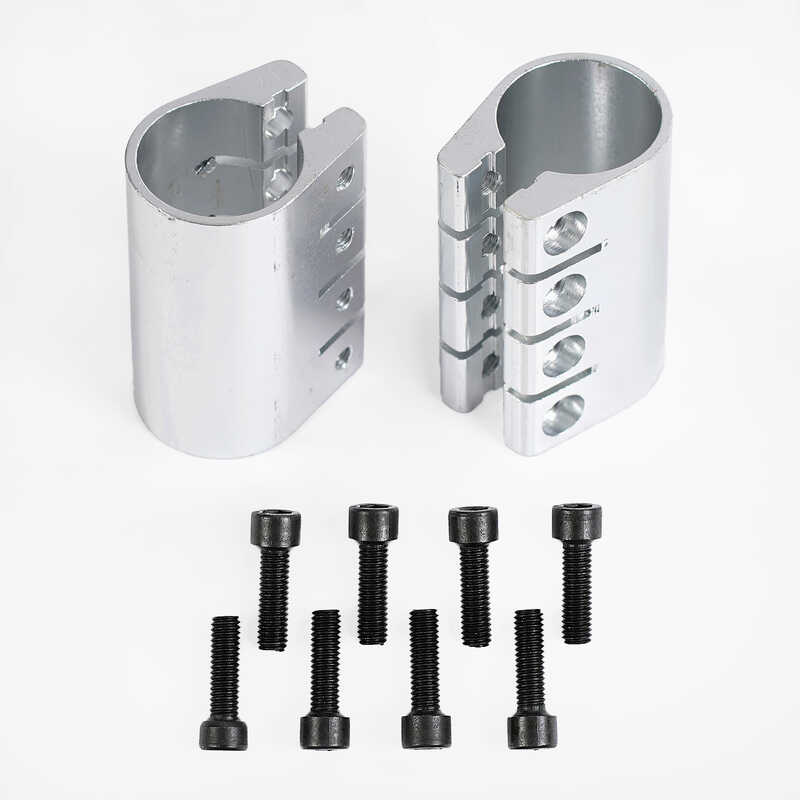 Затискач для керма трюкового самокау SW-411 (150) алюміній, колір сірий, ЦІНА ЗА 2 ШТУКИ В УПАКОВЦІ