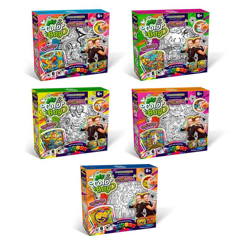 гр Сумка-розмальовка MINI "My Color Bag" mСОВ-01-01,02,03,04,05 U укр. (5) "Danko Toys"