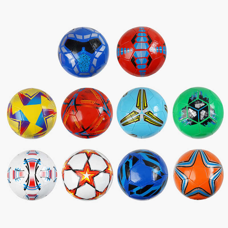 М`яч футбольний C 70160 (100) розмір №5, матеріал PVC, 260-270 грамів, гумовий балон, ВИДАЄТЬСЯ ТІЛЬКИ МІКС ВИДІВ