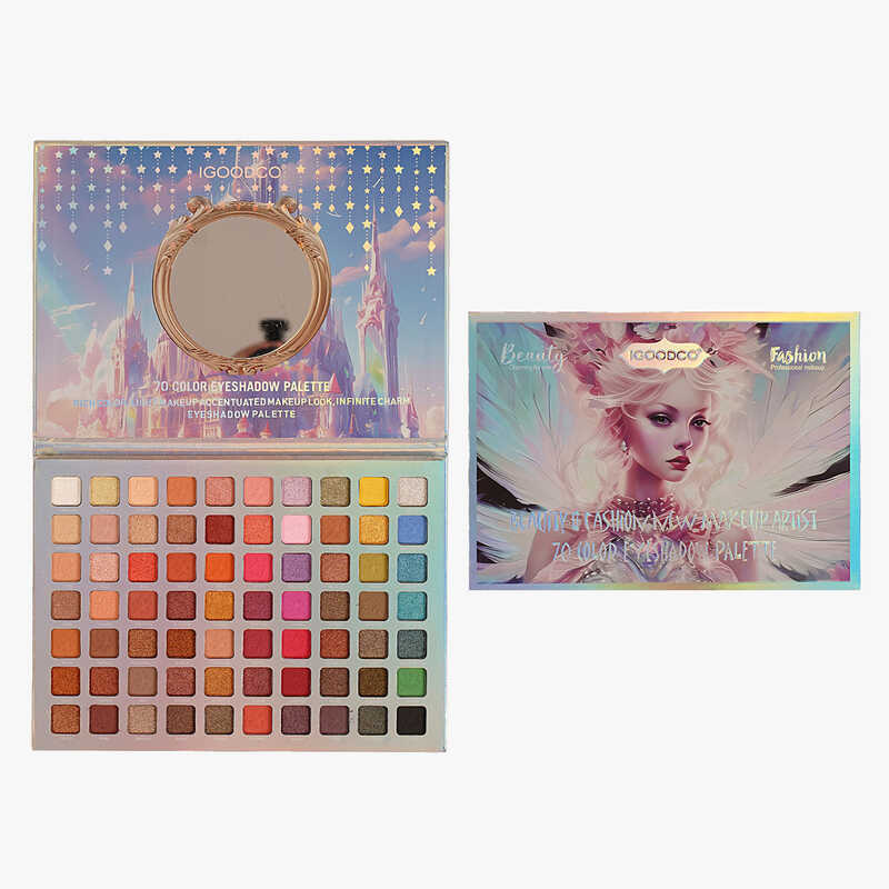 Косметика IG 3047 (72) 70 кольорів тіней, дзеркальце, в коробці