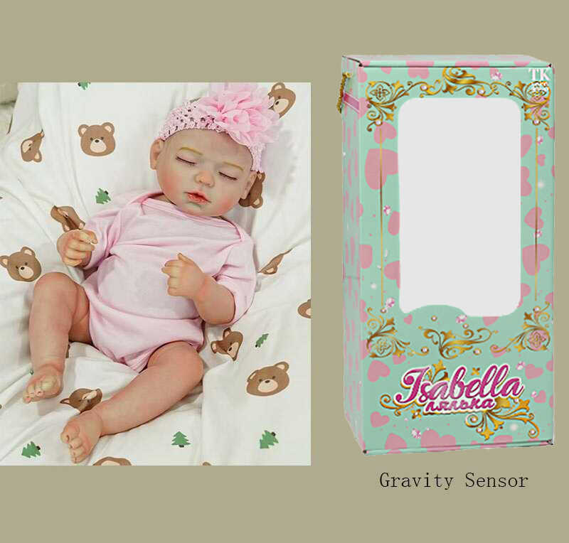 Пупс QM 24075 (12) "TK Group", функціональний, датчик руху, звуки: сміх, плач, засинає, висота: 42 см, гумовий, пустушка, пляшечка, памперс, капелюшок, в коробці