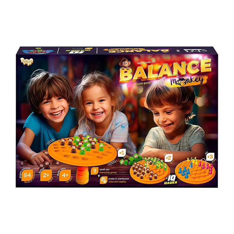 гр Розвиваюча настільна гра "Balance Monkeys" BalM-02 велика (5) "Danko Toys"