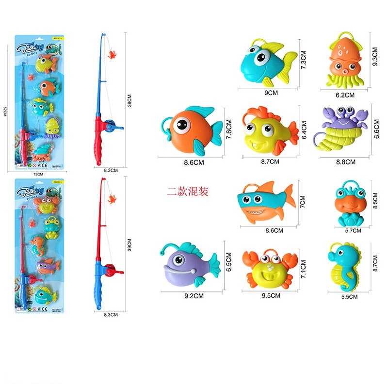 Риболовля QF 557 A (120/2) 2 види, вудка, 5 фігурок, на листі