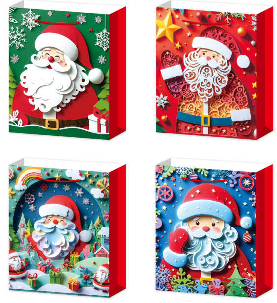 Пакет подарунковий C 69551 (480) 4 види, СЕРЕДНІЙ, ВИДАЄТЬСЯ ТІЛЬКИ МІКС ВИДІВ