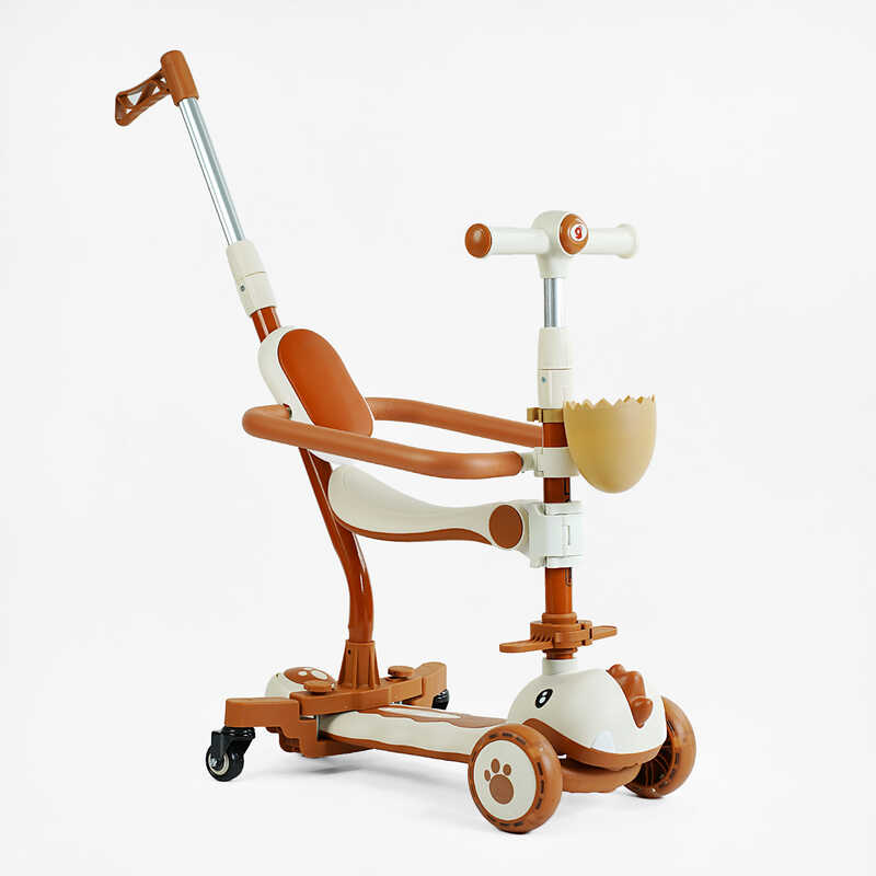 Самокат 5в1 "Skyper" GL-09077 (6) колеса PU 125х40мм зі світлом, УКР. МУЗИКА та підсвічування платформи, з ДОП. КОЛЕСАМИ, захисний бампер, в коробці