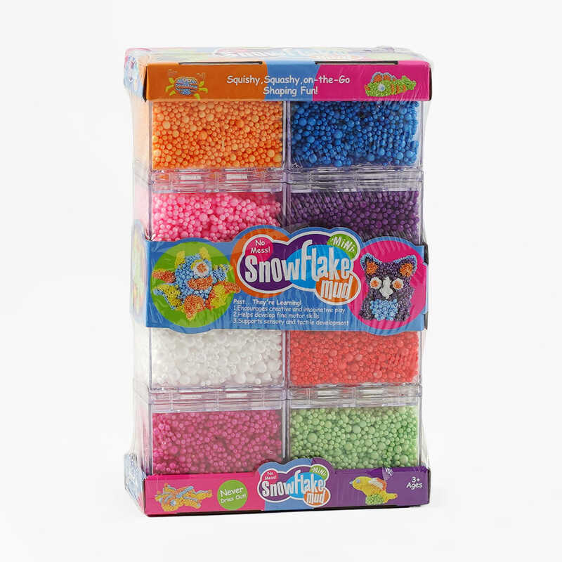 Пінопластовий пластилін XR 2128 (48/2) пінопластові кульки, 8 кольорів, антистрес, в боксі