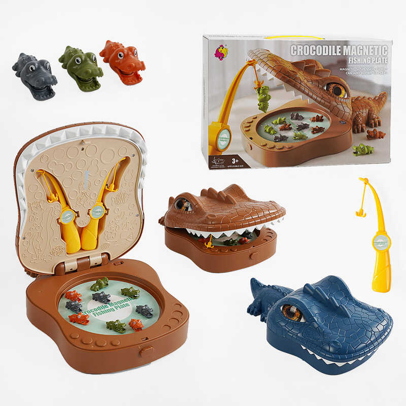 Риболовля 7735 B (36) 2 кольори, мелодії, 9 фігурок тварин, 2 вудки, магнітна платформа, в коробці