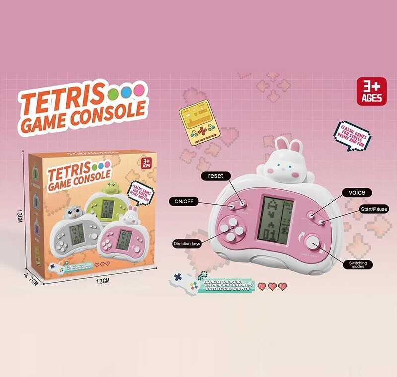 Тетрис BY 6047-7 (120/2) регулювання гучності, класичні ігри, звук, на батарейках, рівні складності, в коробці