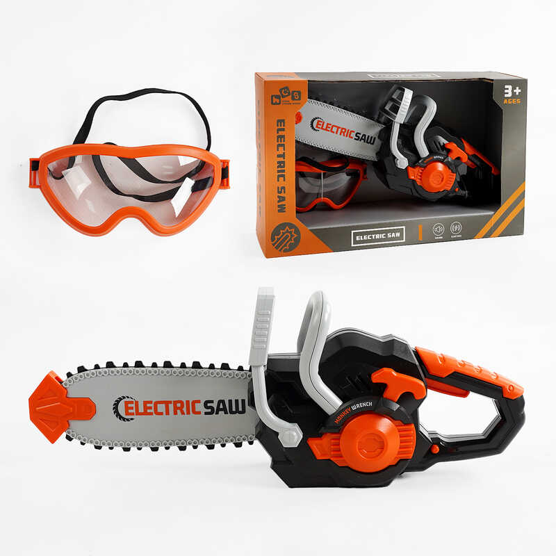 Пила 778-2 (36/2) електрична пила, захисні окуляри, звук, на батарейках, в коробці