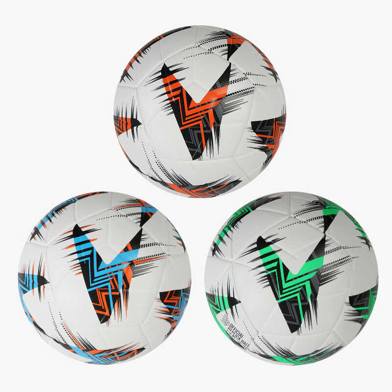 М`яч футбольний M 50359 (30) 3 види, вага 420 грамів, матеріал PU, гумовий балон, ВИДАЄТЬСЯ ТІЛЬКИ МІКС ВИДІВ