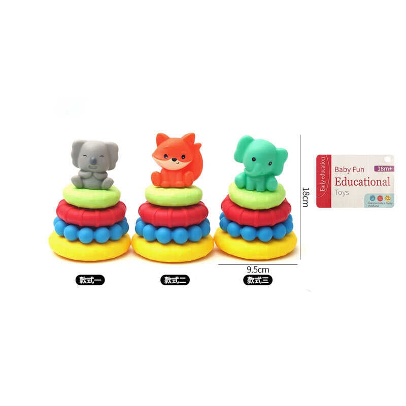 Пірамідка SG 3251 (120/2) 3 види, фігурка тварини, 4 кільця,  сітка, ВИДАЄТЬСЯ ТІЛЬКИ МІКС ВИДІВ