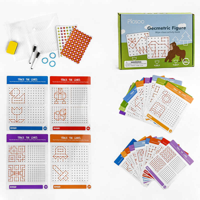 Логічна книжка С 47859 (36) 30 карток, 2 фломастери, в коробці