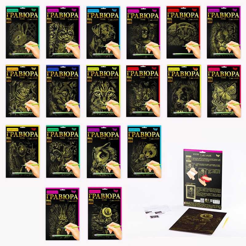 гр "Гравюра  А4" с.2 ГРА4-02-01з..18з,01с..18с (18) "Danko Toys", ОПИС УКР. МОВОЮ ВИДАЄТЬСЯ МІКС ВИДІВ