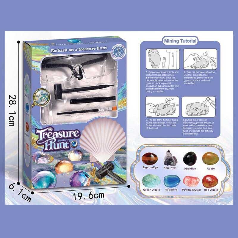 Розкопки KL 04 (48) гіпсовий блок, інструменти, окуляри, в коробці