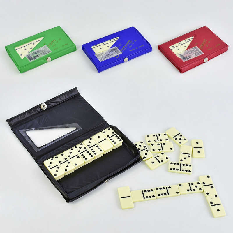 Доміно F 22008 (100) 4 кольори, у м'якому чохлі, ВИДАЄТЬСЯ ТІЛЬКИ МІКС ВИДІВ