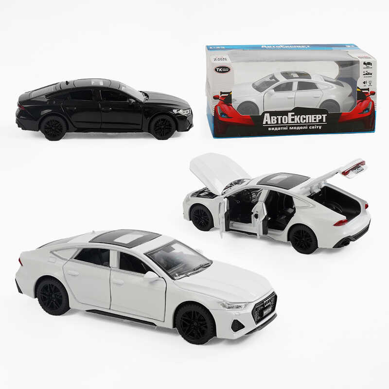 Машинка 40867 (48/2) "Авто Експерт" 2 види, металопластик, 1:32, звук, світло, інерція, рухомі елементи, в коробці