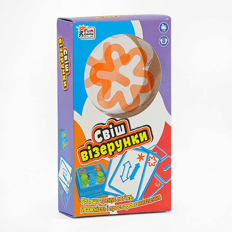 гр Настільна гра "Свіш візерунки" UKB-B 0037-2 (40) "4FUN Game Club", 42 карти, українською мовою, в коробці