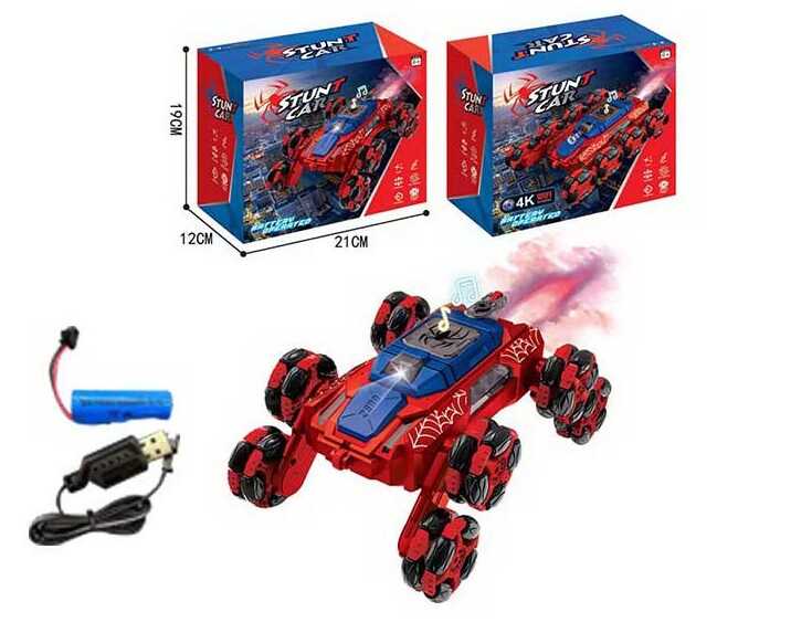 Машина на радіокеруванні CX 100 Z (24) підсвічування, звук, перевертання коліс, парогенератор, оберти на 360°, акумулятор 3.7 V, пульт керування, в коробці