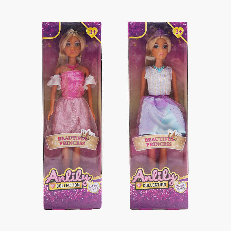 Лялька 616038 (48) 2 види, діадема, вечірня сукня, висота 30 см, в коробці