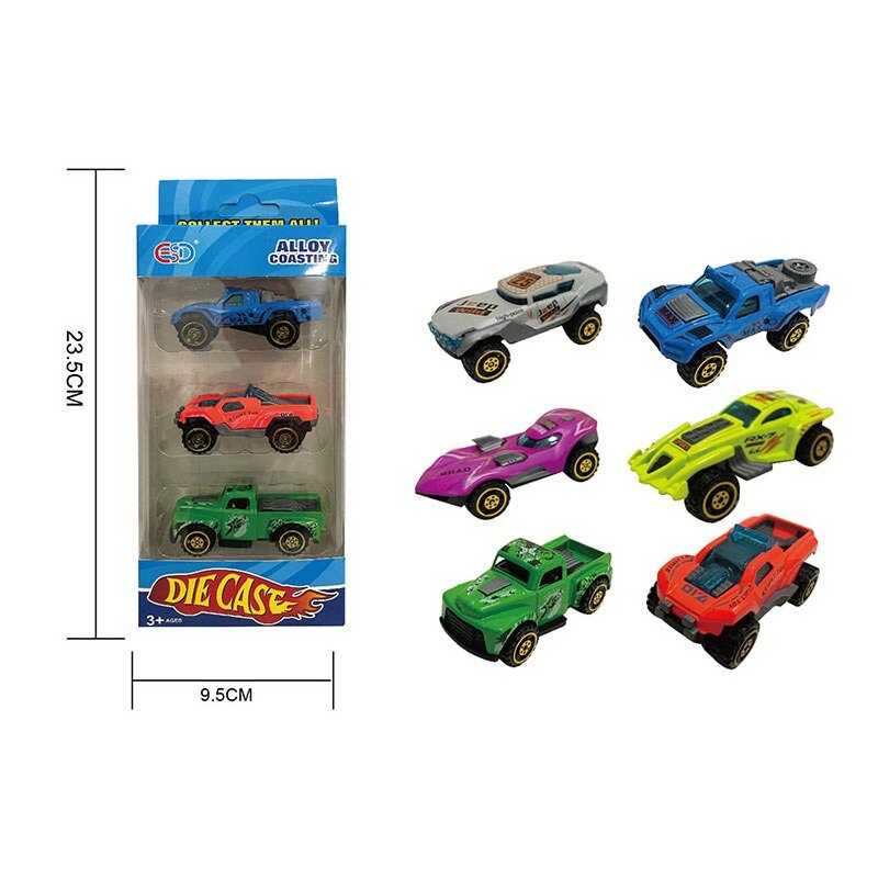 Набір машин ESD-C 14 (168/2) металопластикові, 3 штуки, в коробці