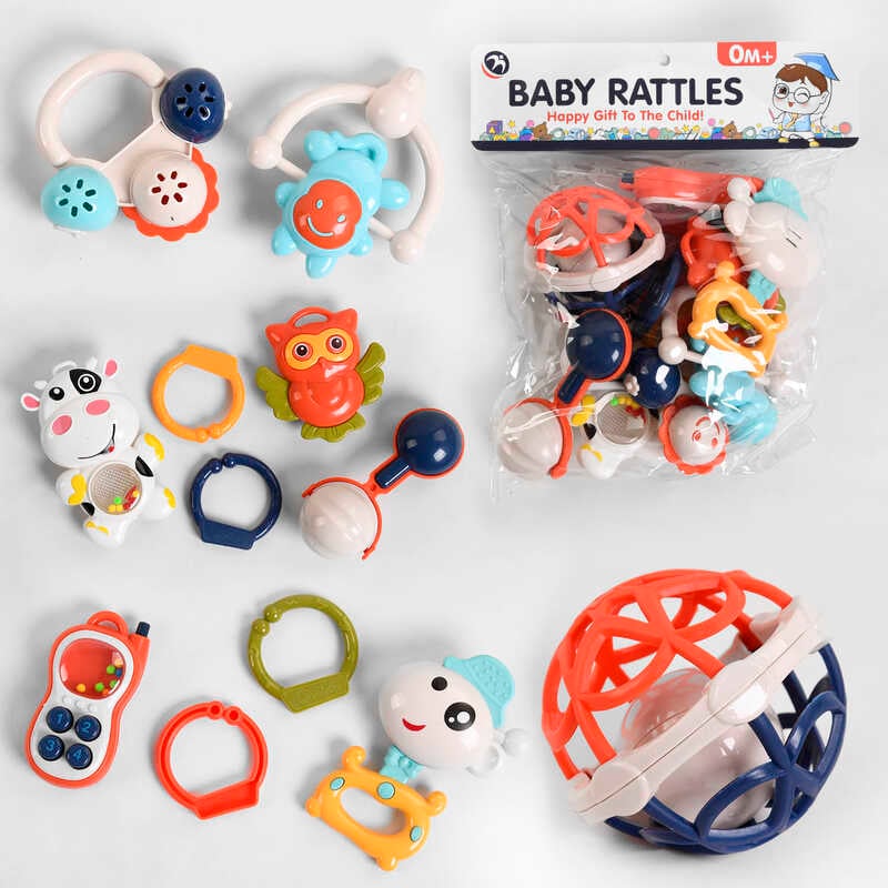 Набір брязкалець BM 6200-1 (84/2) 8 шт, телефон-пискавка, в пакеті