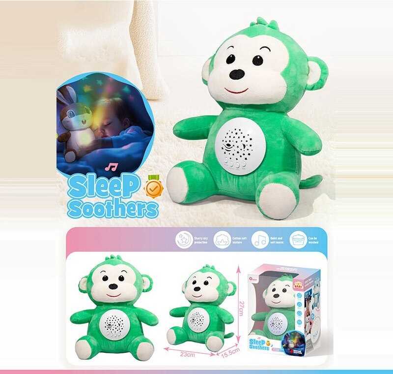 Нічник KC 16 (24) "Мавпочка", звуки природи, мелодії, підсвічування, регулювання гучності, в коробці