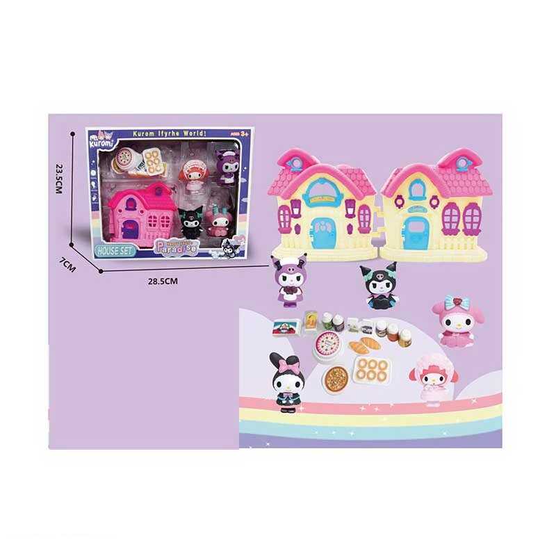 Герої YQ 8509 (60/2) 5 фігурок героїв, будинок розкладається, рухомі двері, аксесуари, в коробці