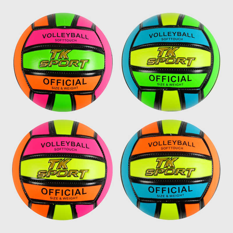 М`яч волейбольний C 60983 (60) "TK Sport" 4 види, матеріал м`який PVC, вага 280-300 грамів, розмір №5, ВИДАЄТЬСЯ ТІЛЬКИ МІКС ВИДІВ