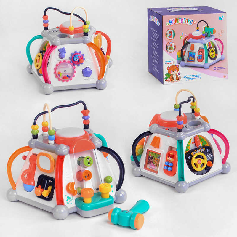 Музичний мультибокс 12892 (12/2) "WToys", ОЗВУЧУВАННЯ УКРАЇНСЬКОЮ МОВОЮ, світло, звук, в коробці