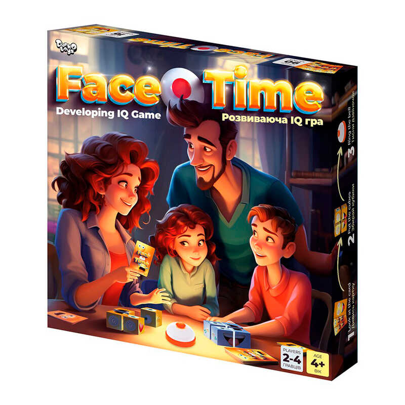 гр Розвиваюча настільна гра "Face Time" FT-01-01 (10) "Danko Toys"