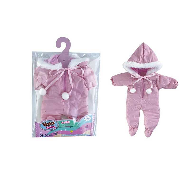 Одяг для пупса YLC 235 Q (120) комбінезон з хутром, для ляльок зростом 30-35 см, в пакеті