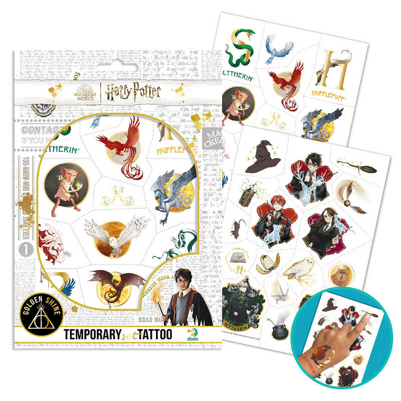 гр Набір дитячих тимчасових татуювань "Harry Potter" 200506 (50) "DoDo", 45 татуювань