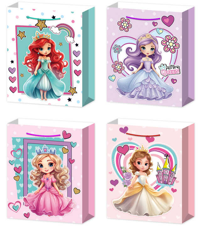 Пакет подарунковий C 75719 (480) 4 види, СЕРЕДНІЙ, ВИДАЄТЬСЯ ТІЛЬКИ МІКС ВИДІВ